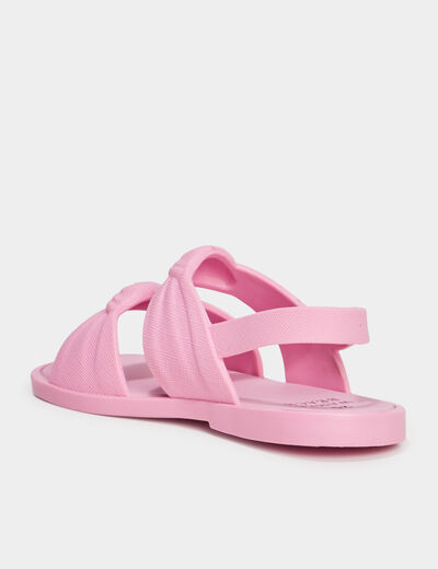 Sandales de plage noeuds Wamea Beach rose fille