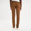 Pantalon slim stretch beige femme
