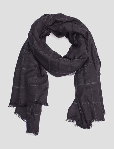 Foulard noir femme