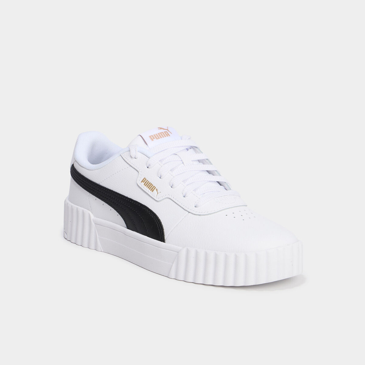 Tennis basses à lacets en cuir Puma multicolore femme