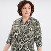 Chemise manches longues vert kaki femme grande taille