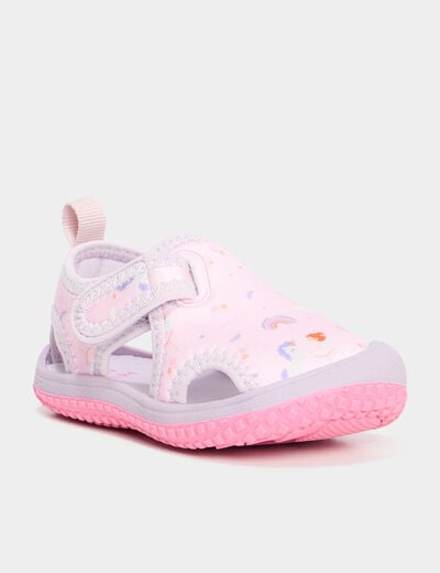 Sandales de plage multicolore bébé fille
