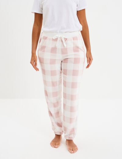 Pantalon de pyjama rose femme