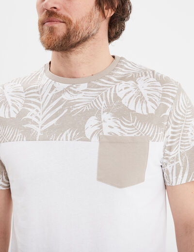 T-shirt à manches courtes 1 poche Creeks gris clair homme