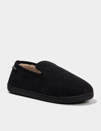 Chaussons fourr&eacute;s Isotoner taupe homme