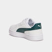 Tennis basses à scratchs Puma Caven blanc garçon