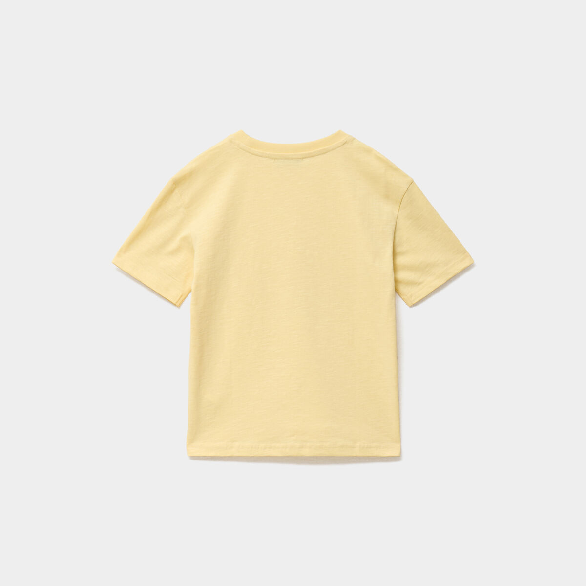 T-shirt manches courtes coton jaune gar&ccedil;on