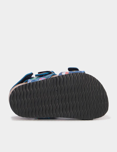 Sandales à boucles bleu marine bébé garçon