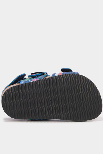 Sandales &agrave; boucles bleu marine b&eacute;b&eacute; gar&ccedil;on