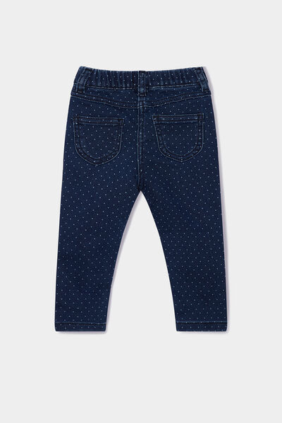 Jegging taille élastiquée denim stone bébé fille
