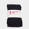Lot 2 collants 60D noir femme