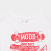 T-shirt manches courtes coton col rond blanc gar&ccedil;on