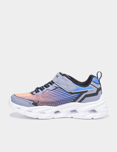 Baskets running semelles lumineuses orange fluo gar&ccedil;on