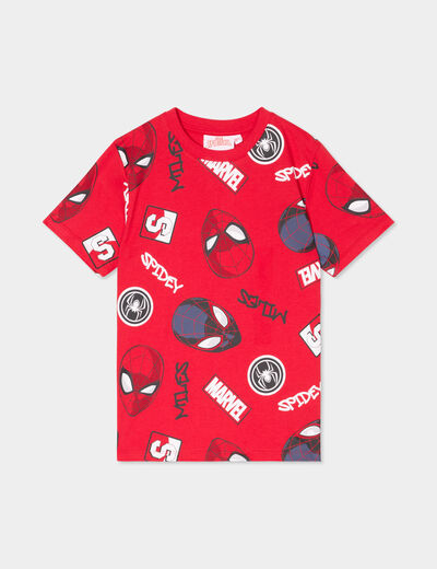 T-shirt manches courtes Spider-Man rouge garçon