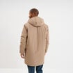 Parka d&eacute;perlante doubl&eacute;e &agrave; capuche taupe homme