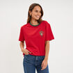 T-shirt maillot de football Portugal rouge mixte