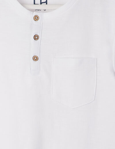 T-shirt manches courtes blanc garçon