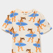 T-shirt manches courtes coton ecru gar&ccedil;on