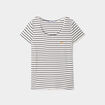 T-shirt allaitement manches courtes ecru femme maternité