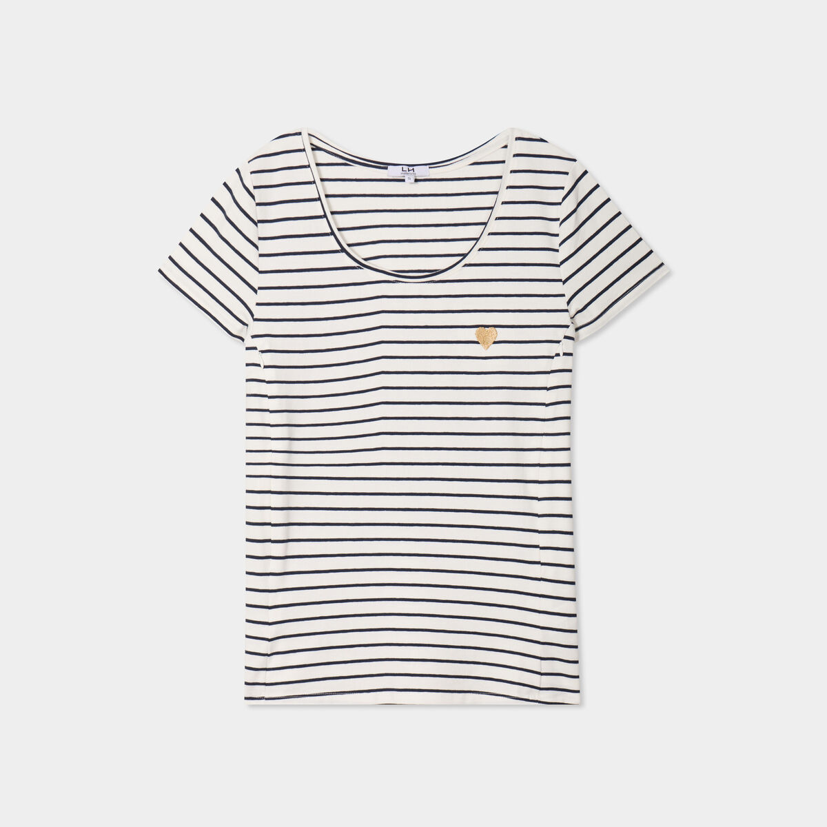 T-shirt allaitement manches courtes ecru femme maternité