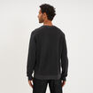 Pull col rond manches longues gris fonc&eacute; homme