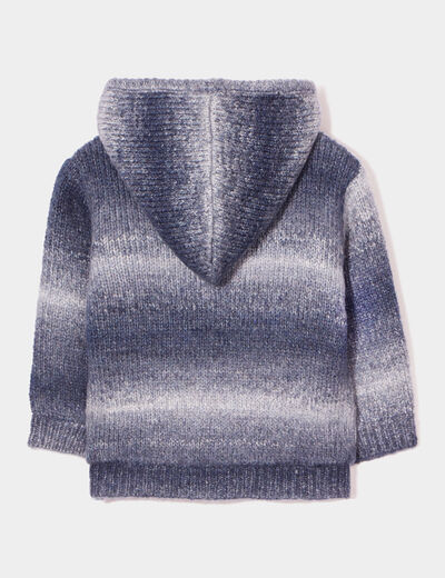 Gilet doublé à capuche Creeks bleu marine bébé garçon