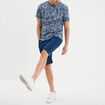 T-shirt manches courtes col rond bleu marine homme
