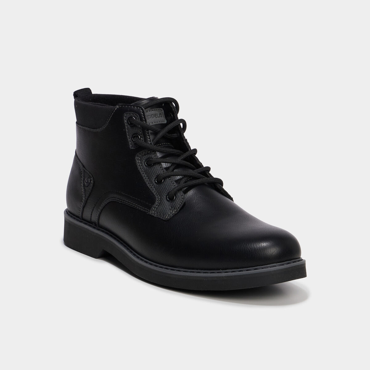 Bottines &agrave; lacets noir homme