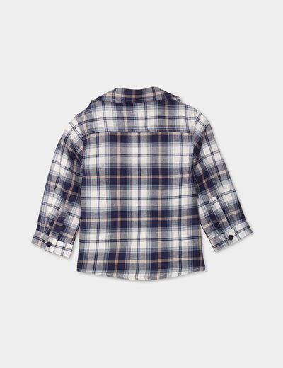 Ensemble chemise et t-shirt coton Creeks bleu marine bébé garçon