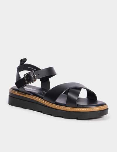 Sandales noir femme