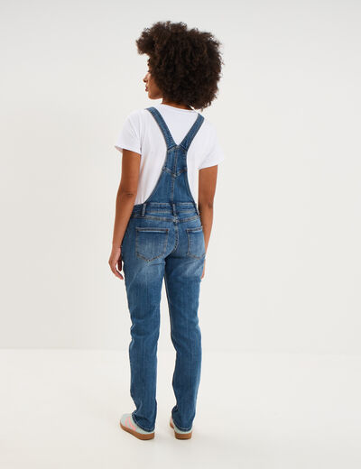 Salopette en jean de grossesse denim stone femme maternit&eacute;
