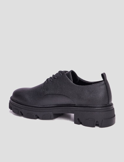 Derbies grosses semelles Liberto noir femme