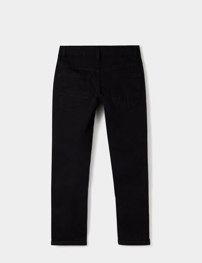 Pantalon regular avec poches noir gar&ccedil;on