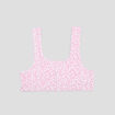 Brassière sans coques côtelée coton blanc fille