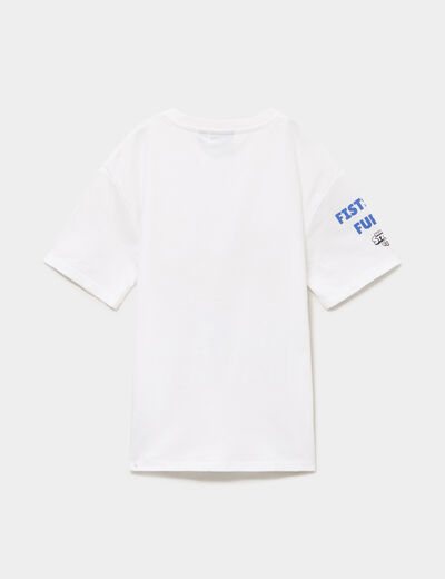 T-shirt manches courtes Brawl Stars blanc gar&ccedil;on