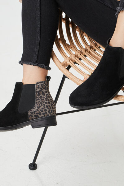 Bottines chelsea noir femme