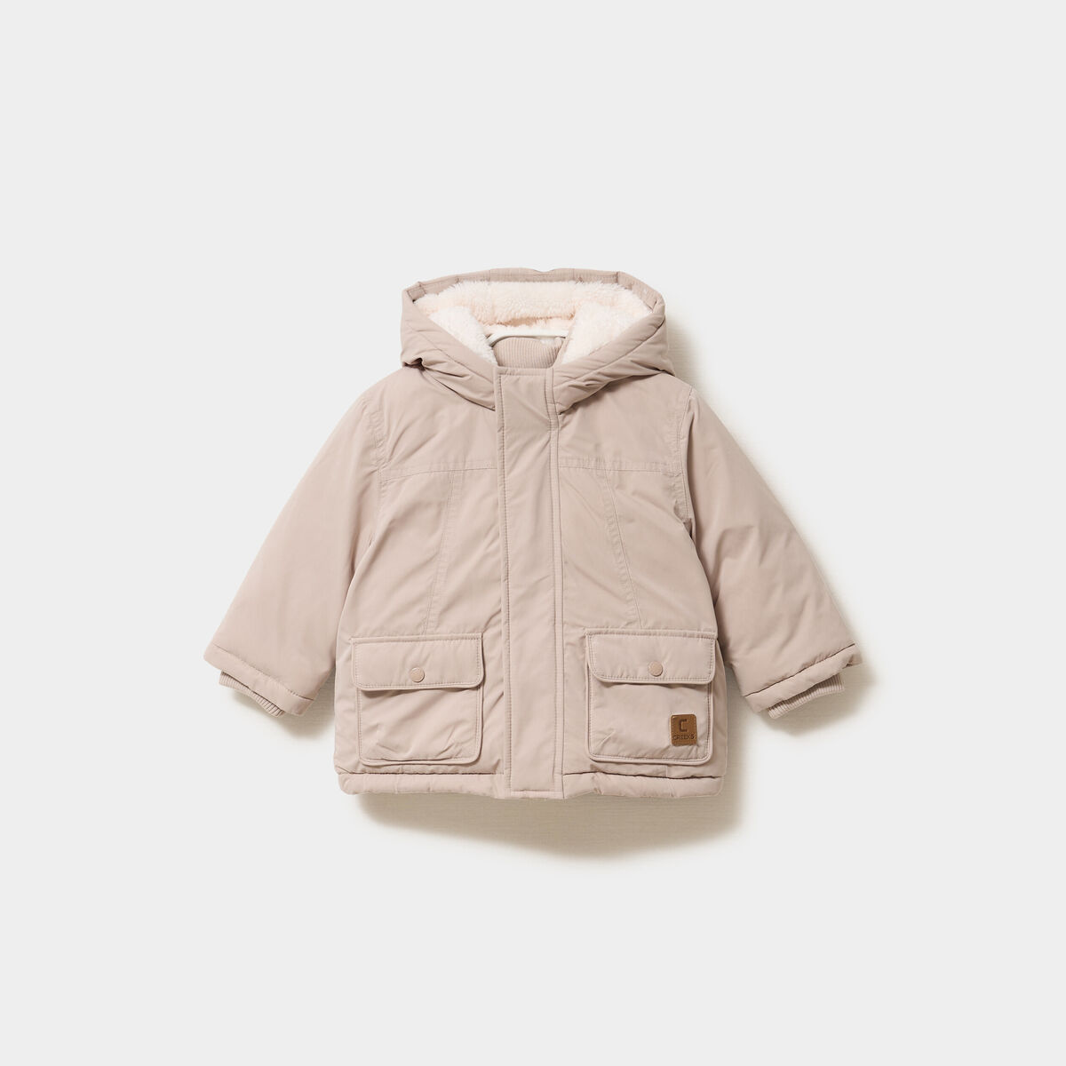 Parka &agrave; capuche doubl&eacute;e sable b&eacute;b&eacute; gar&ccedil;on