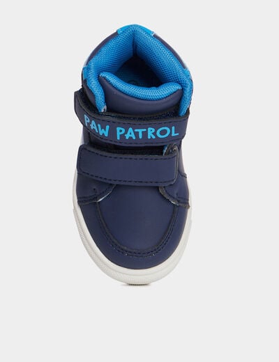 Baskets montantes à scratchs Paw Patrol bleu marine bébé garçon