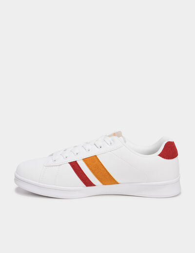 Tennis à lacets Creeks rouge femme