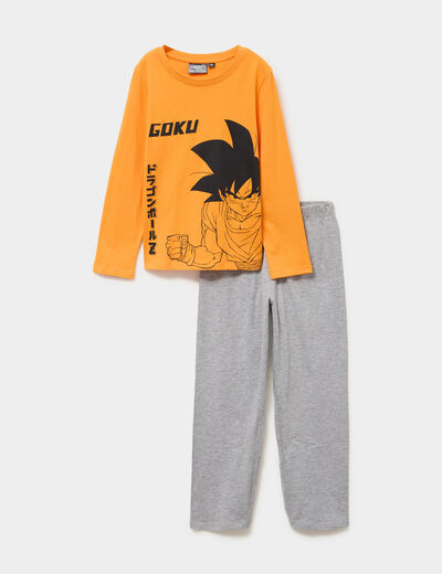 Ensemble pyjama pantalon Dragon Ball Z orange clair gar&ccedil;on
