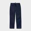 Pantalon chino droit taille ajustable bleu marine gar&ccedil;on