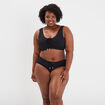 Haut de maillot de bain forme brassière noir femme grande taille