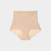 Culotte mi haute gainante sans couture beige femme