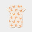 Combishort manches courtes coton blanc b&eacute;b&eacute; gar&ccedil;on