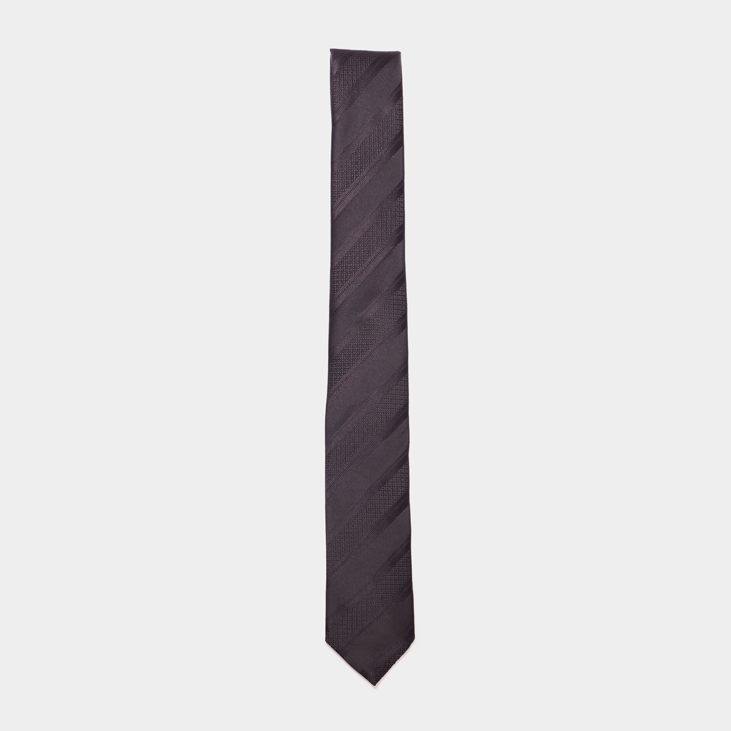 Cravate effet satin noir mixte