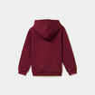 Sweat &agrave; capuche hoodie &agrave; logo bordeaux fille