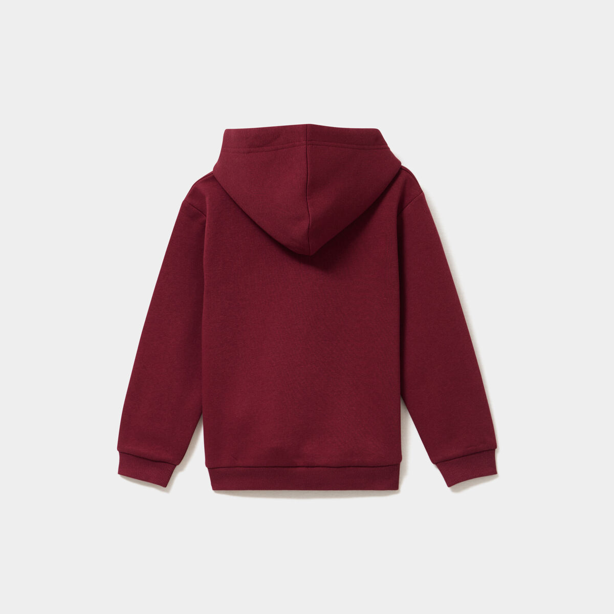 Sweat &agrave; capuche hoodie &agrave; logo bordeaux fille