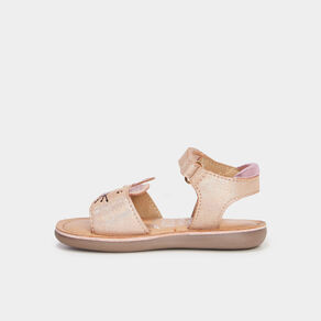 sandales en cuir cloonie rose bebef Sandales en cuir Cloonie rose bébé fille