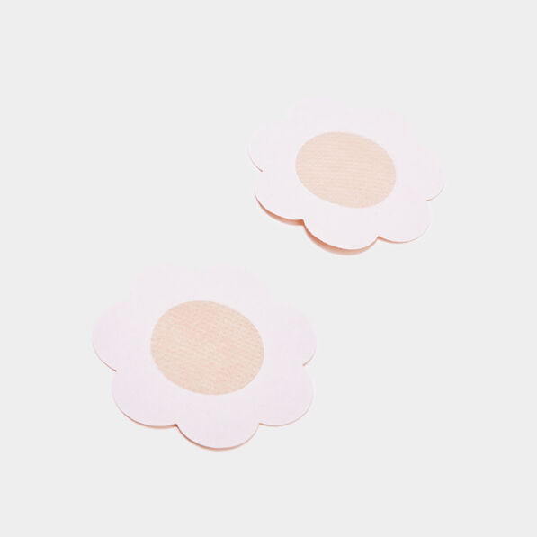 Lot 3 paires cache-tétons tissus beige femme