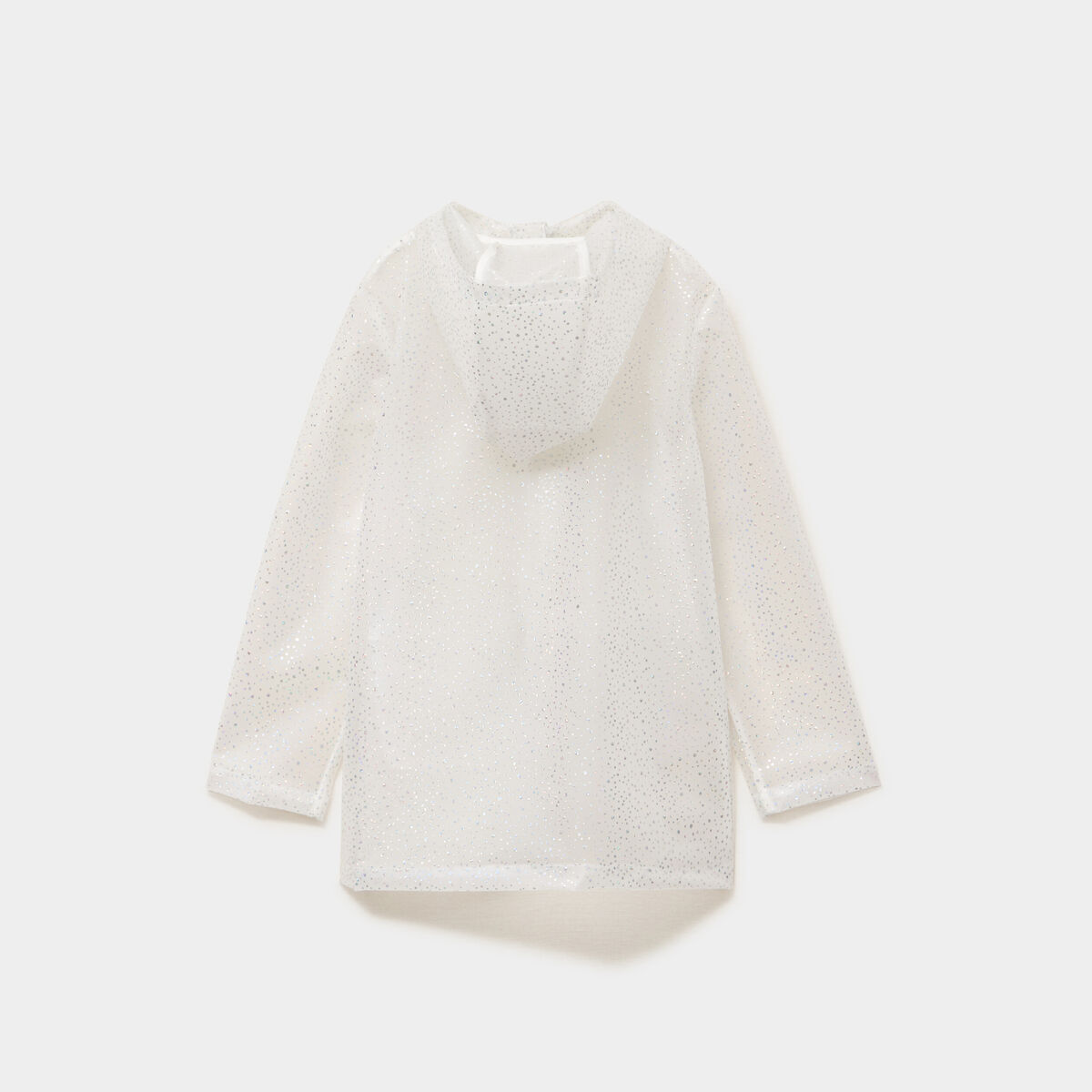 Parka coupe-vent d&eacute;perlante &agrave; strass ivoire fille